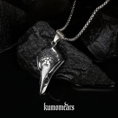 Collier Crow Skull